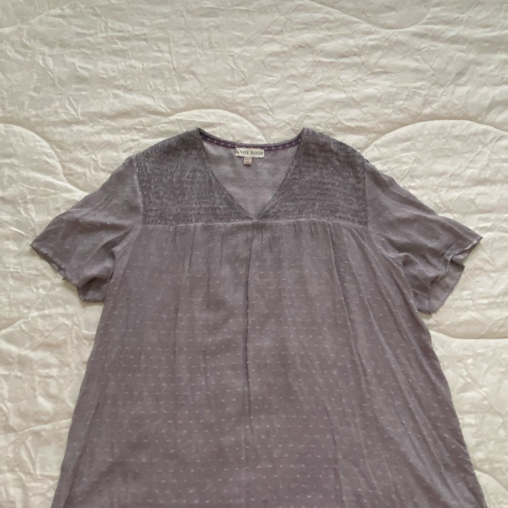 Knox Rose Lavender BOHO Blouse